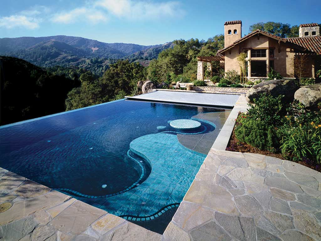 What is the process of installing a fiberglass pool?